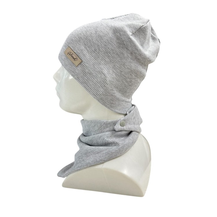 czapka chusta na napy dla dziecka wiosna prążek1.JPEG