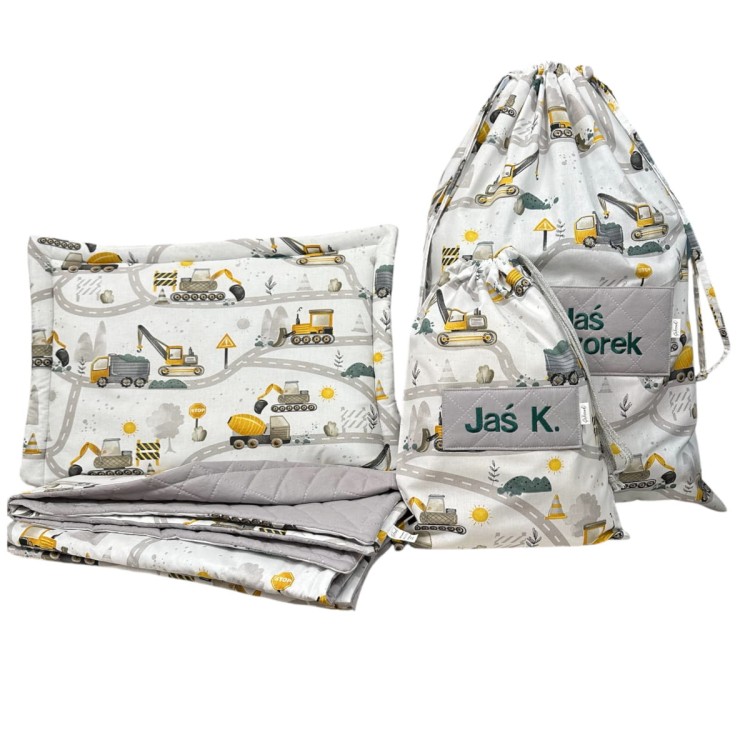 pościel do przedszkola dla chłopca koparki.JPEG