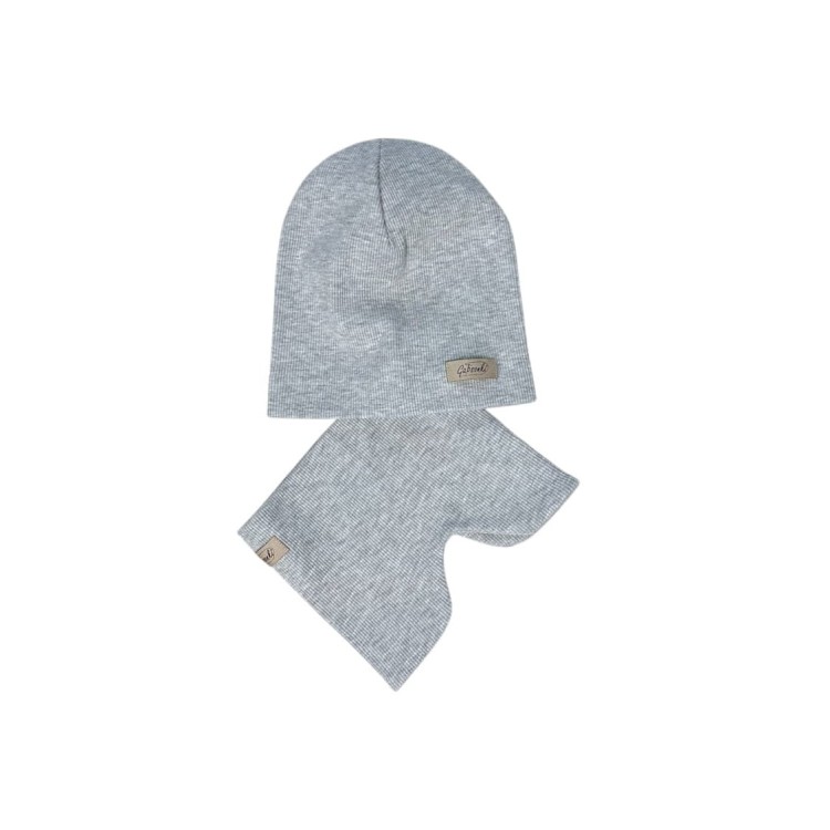 czapka komin prążkowany szary melanż.JPEG