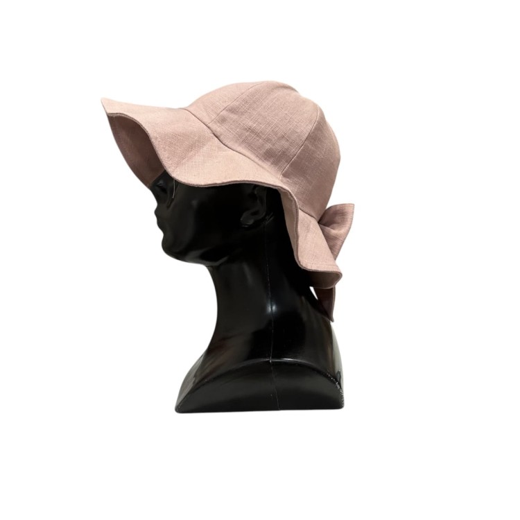 Kapelusz na lato lniany len dziewczęcy1.JPEG