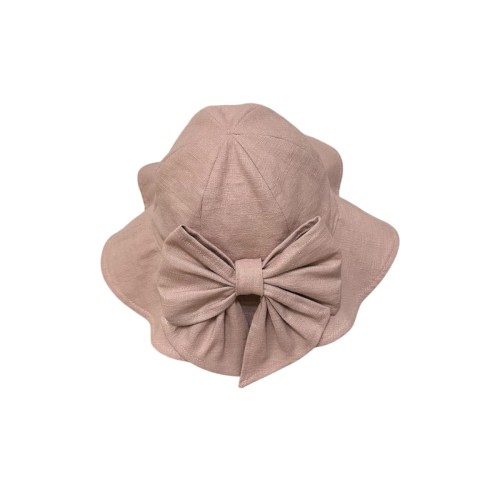 kapelusz dla dziewczynki na lato lniany handmade.JPEG