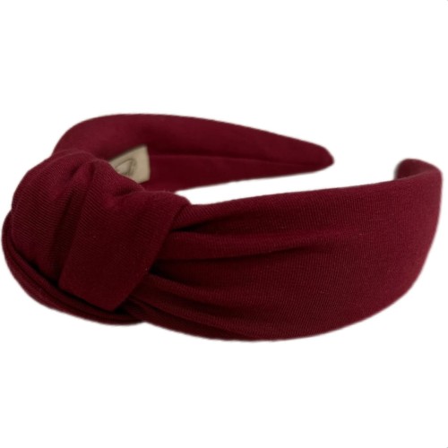 opaska do włosó z supełkiem bordo.JPG