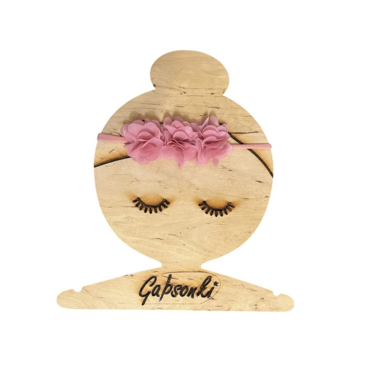 opaska bezuciskowa dla dziewczynki tiulowe kwiatuszki chrzest róż2.JPEG