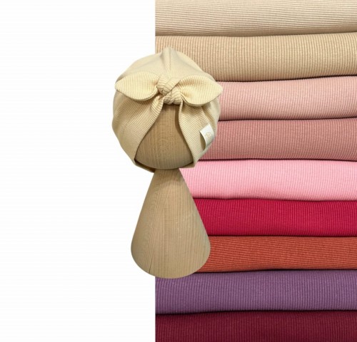 Czapka ala turban dla dziewczynki z kokardką | różne kolory i rozmiary