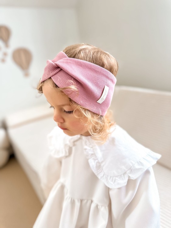 szeroka opaska zaplatana dla dziewczynki handmade gabsonki