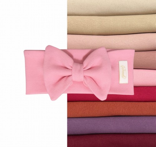 opaska na głowę z kokardą dla dziewczynki handmade