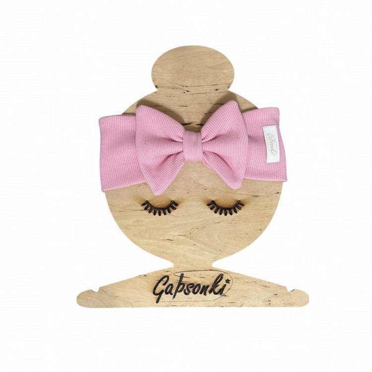 opaska na głowę z kokardą prążek dla dziewczynki