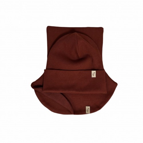 Zestaw czapka komin dla młodzieży i dorosłych  na jesień Handmade