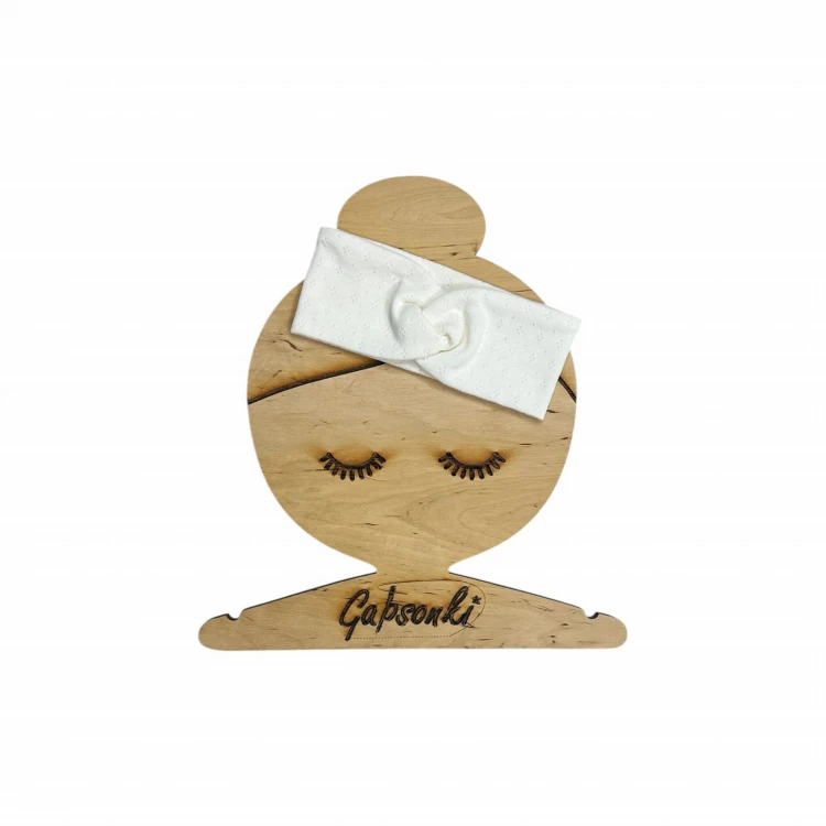 Opaska zaplatana dla dziewczynki ażurkowa