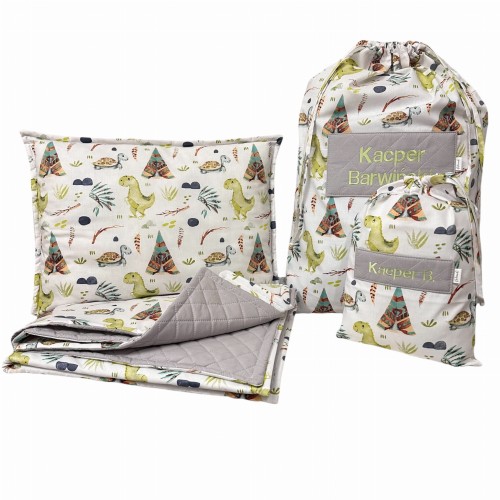 Pościel do przedszkola żłobka. Dinozaury dla chłopca