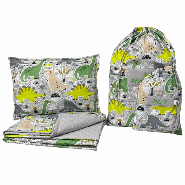 Pościel do przedszkola żłobka dla chłopca w dinozaury
