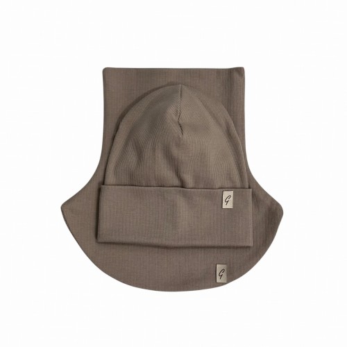 Czapka | komino-golf | zestaw jesienny | młodzieżowy/dorosły | Cappuccino