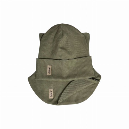 Czapka | komino-golf | zestaw jesienny | chłopięcy | Oliwka