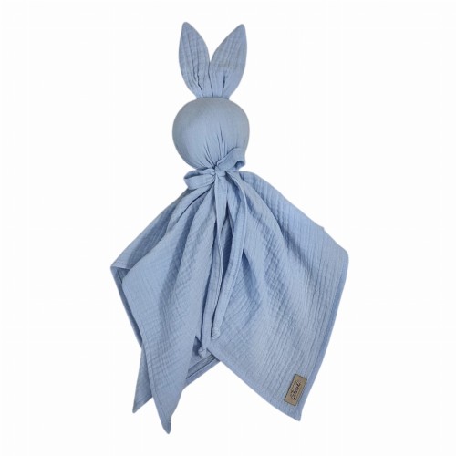 Przytulanka pieluszka królik dla niemowlaka Handmade haft własne imię personalizacja wyjątkowy prezent