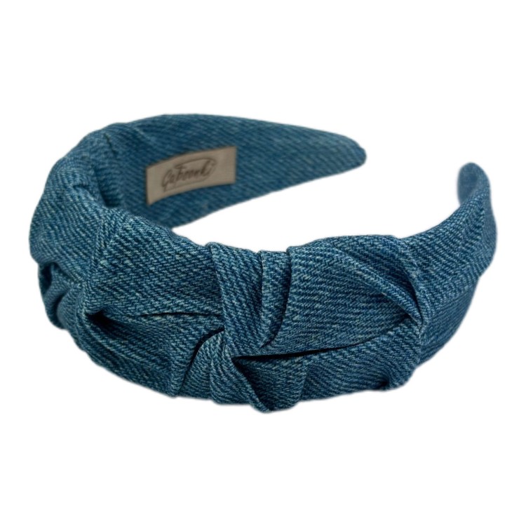 Opaska do włosów jeans dla kobiet i dziewczynek