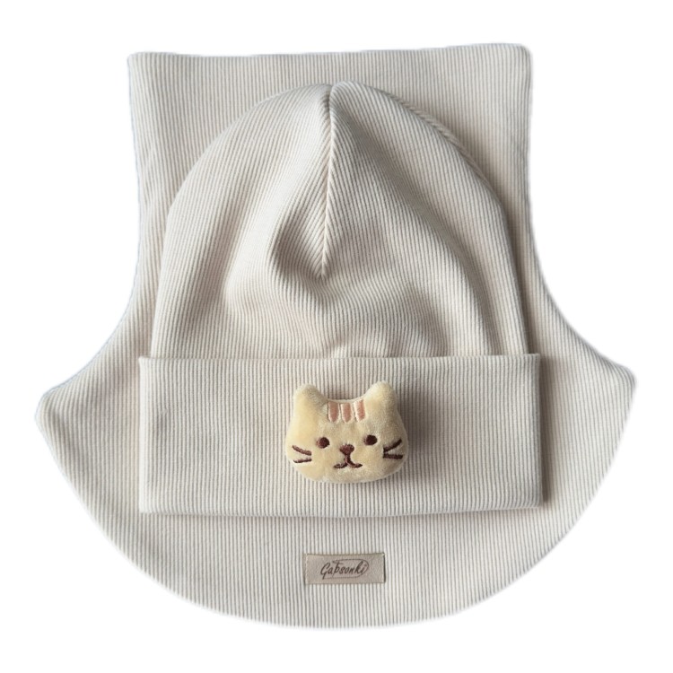 czapka komin prążek komplet jesień.JPG