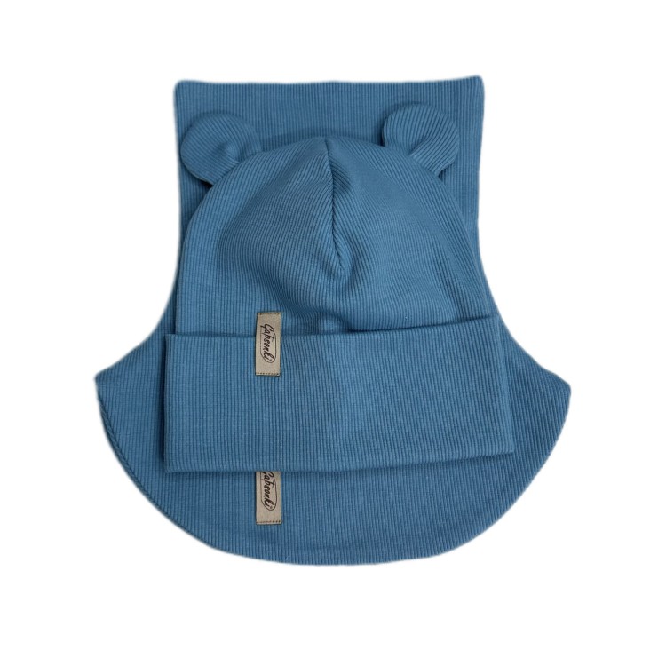 komplet z prążka, zestaw z dzianiny prązkowanej jesień.JPG