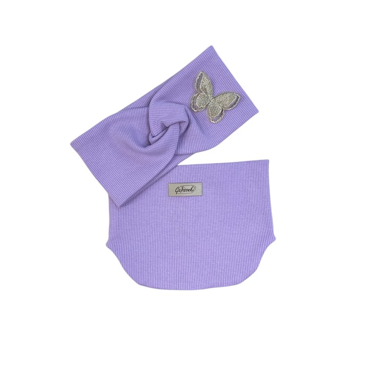 opska z motylkiem zestaw dziewczęcy prązkowany.JPG