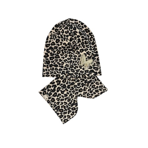 czapka z motylkiem komin zestaw dziewczecy wiosenny 1.JPG