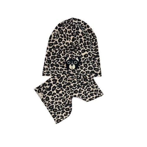 zestaw wiosenny czapka z pieskiem komin dla dziewczynki6.JPG