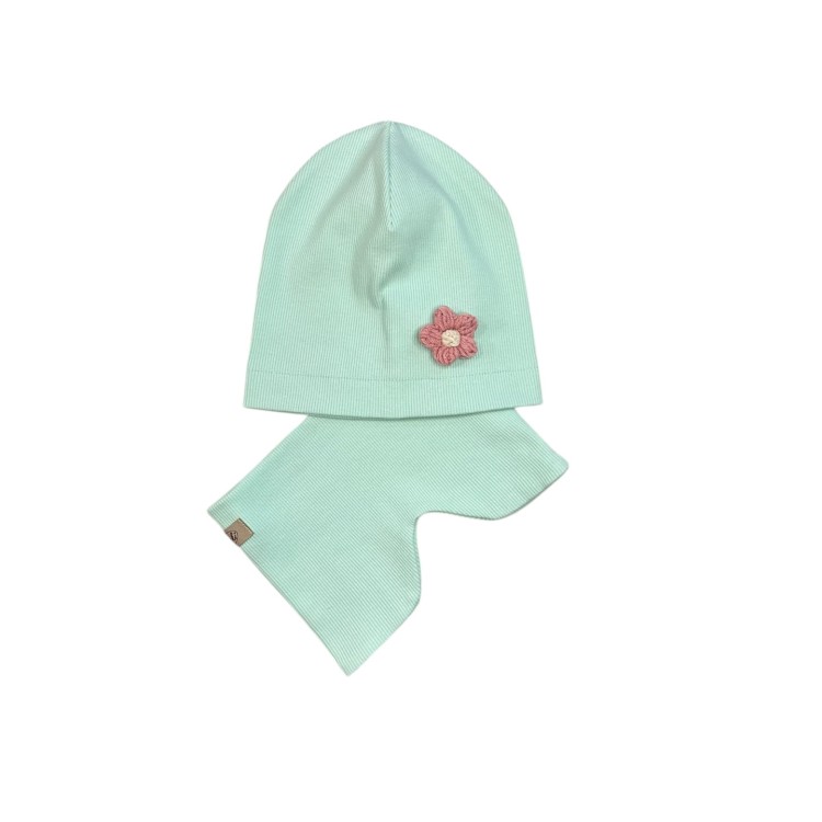 zestaw czapka z kwiatuszkiem komin dla dziewczynki1.JPG