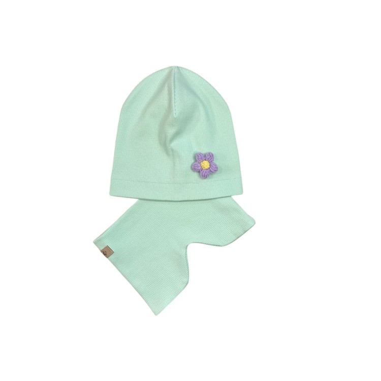 zestaw czapka z kwiatuszkiem komin dla dziewczynki3.JPG