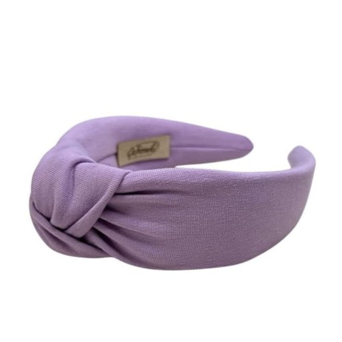 opaska do włosów z supełkiem dla kobiety dziewczynki lila.JPG
