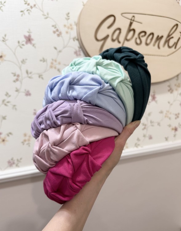 opaska do włosów dla kobiety i dziewczynki marszczona.JPG